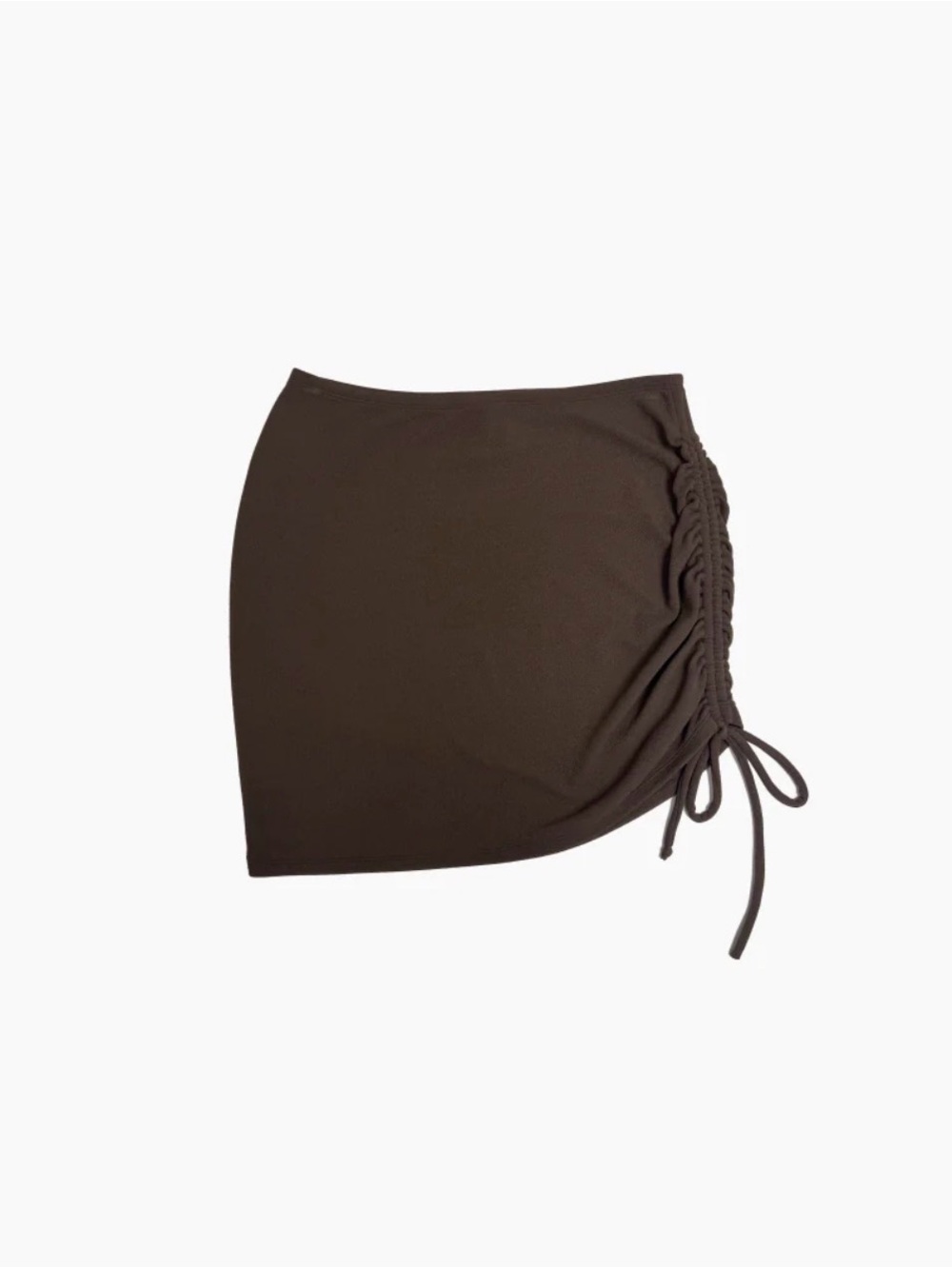 Summersalt The LuxeCrinkle Side Cinch Swim Skirt - Mocha